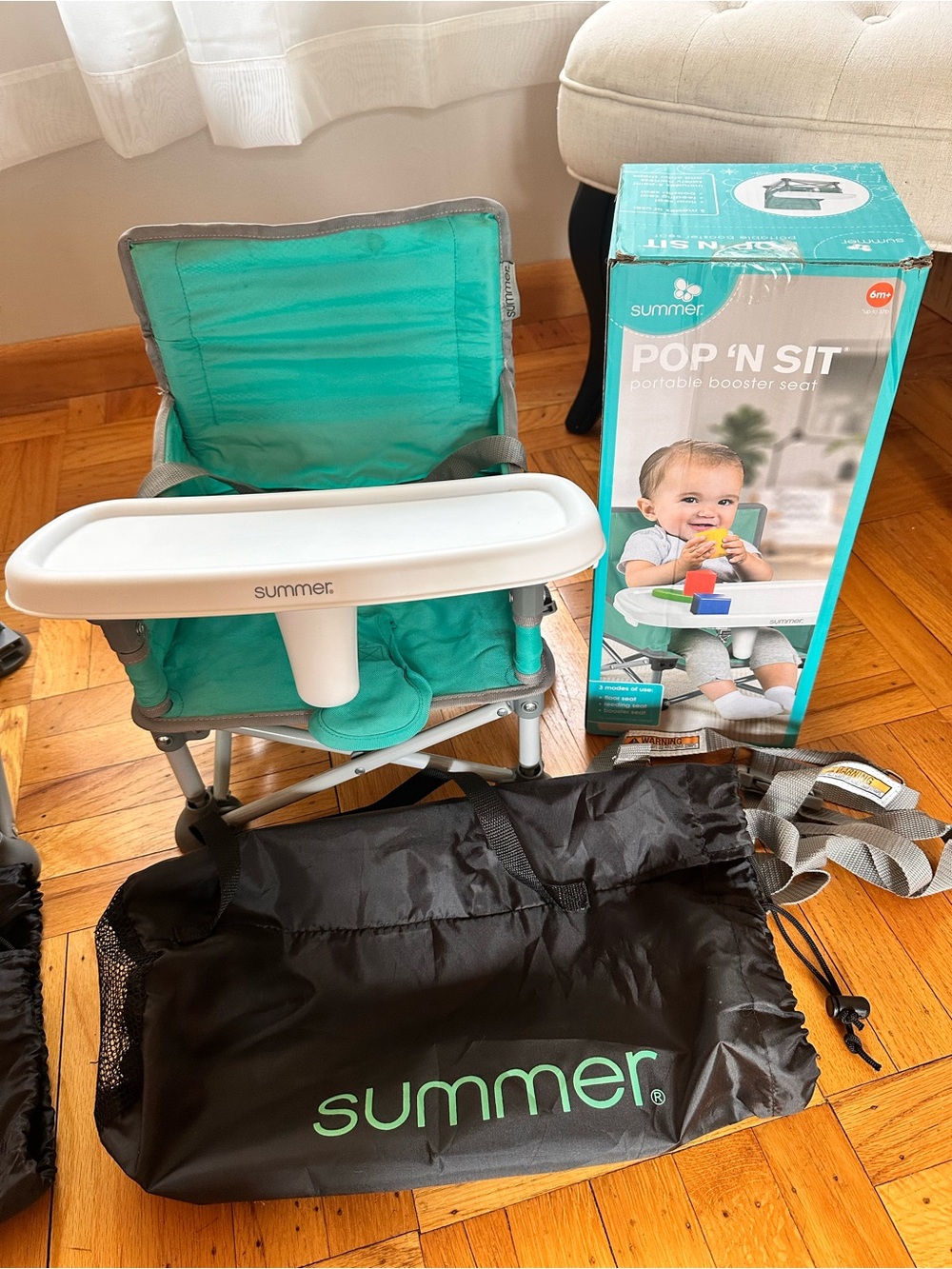Pop 'N Sit Portable Booster Seat in Teal